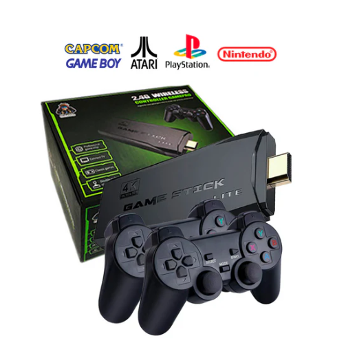 GameBox 4K® 10.000 Jogos Retrô [2 Controle sem Fio]