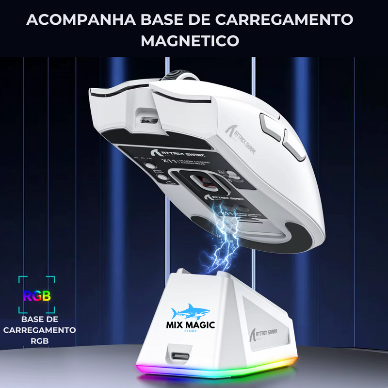 Attack Shark X11- Mouse Sem Fio